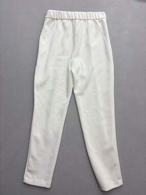 Elie Tahari Women's White Elastic Waist Pull On Pants Size XS Regular Casual